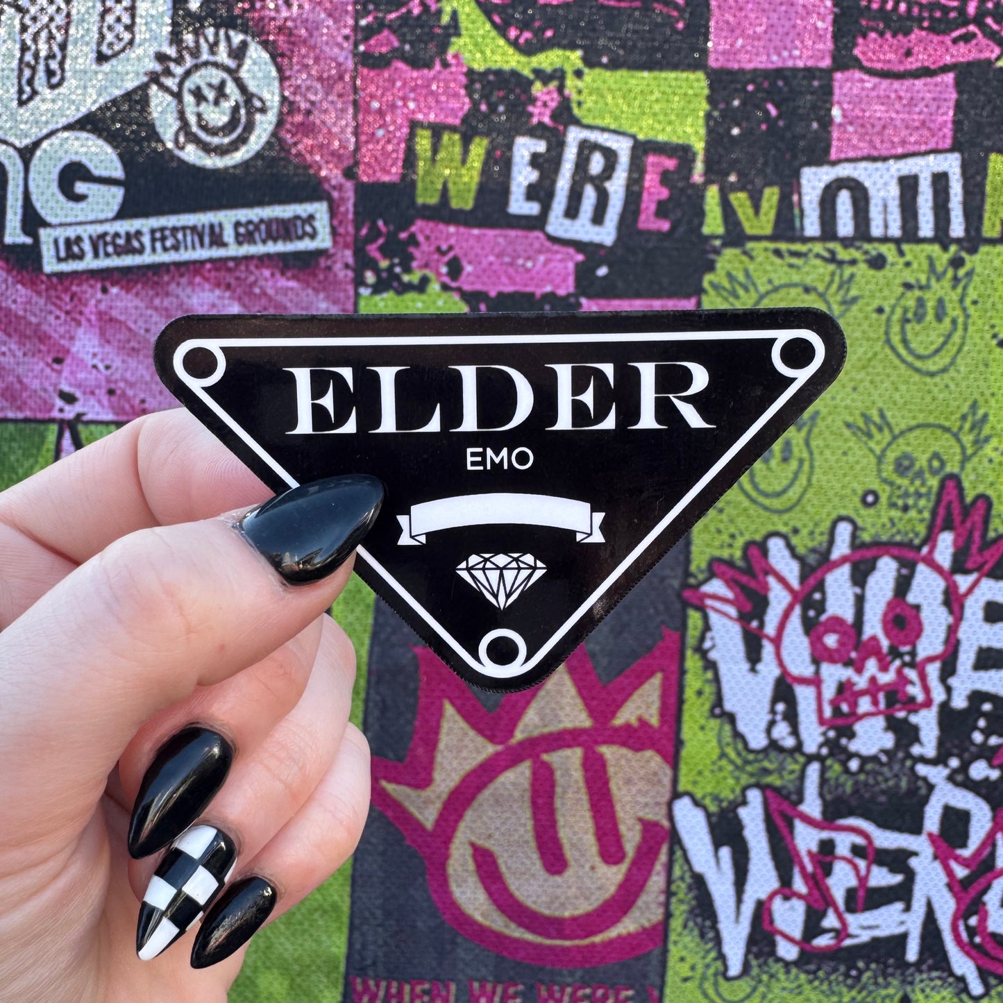 Elder Emo Waterproof Vinyl Sticker