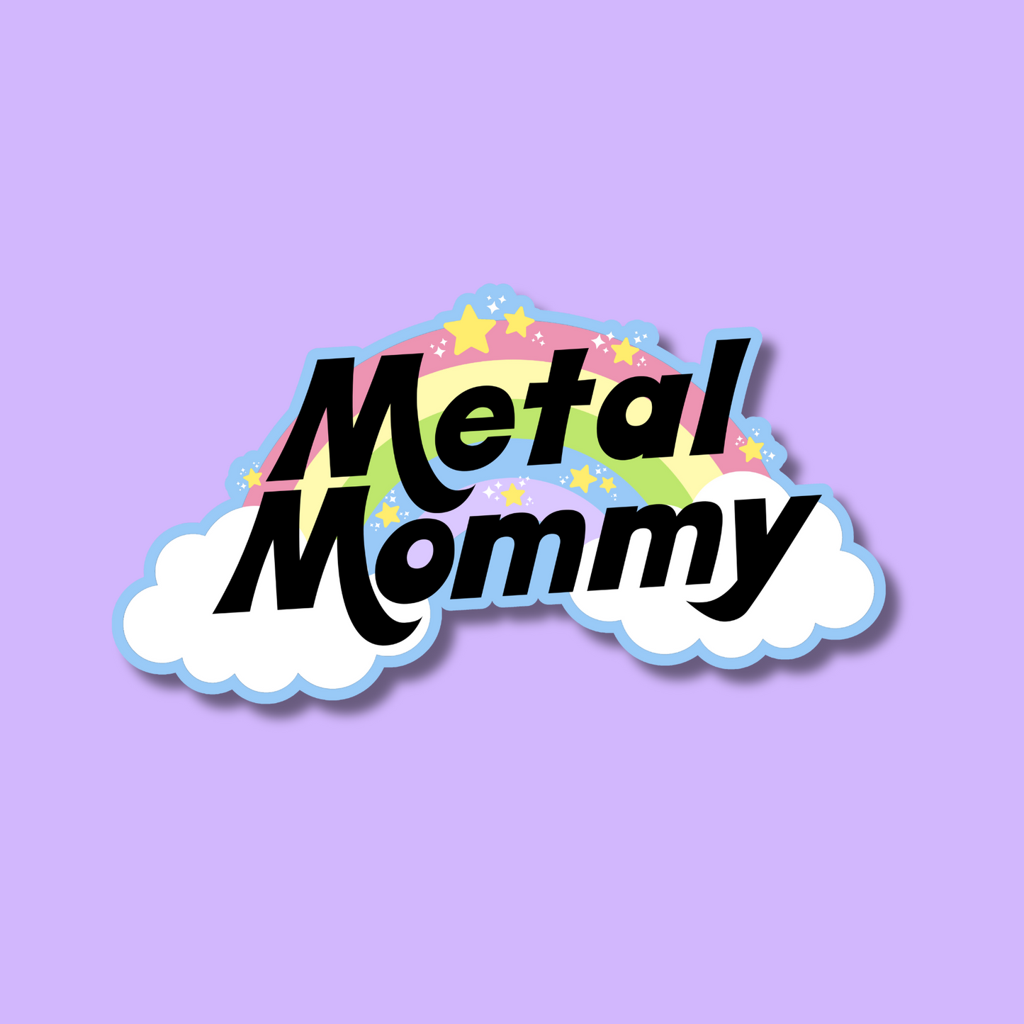 Metal Mommy Waterproof Vinyl Sticker
